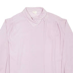 Womens Blouse Purple Collared Long Sleeve XL