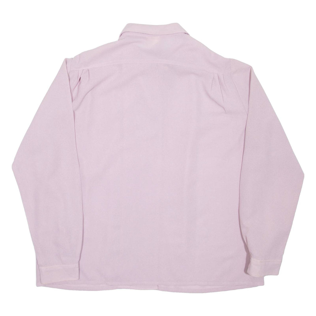 Womens Blouse Purple Collared Long Sleeve XL