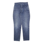 ARMANI Womens Jeans Blue Relaxed Straight Denim Medium W28 L32 Stylish Zip