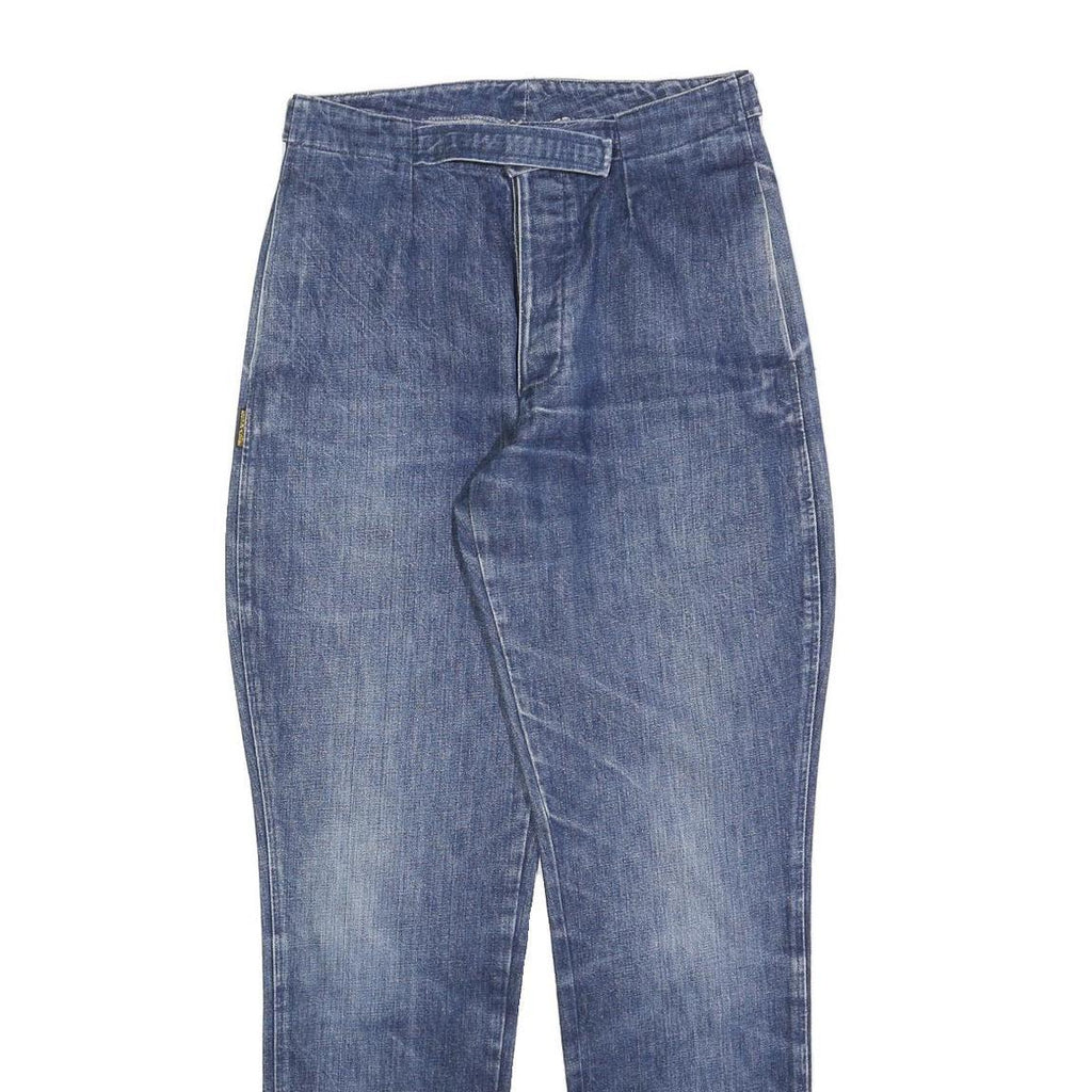 ARMANI Womens Jeans Blue Relaxed Straight Denim Medium W28 L32 Stylish Zip