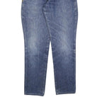 ARMANI Womens Jeans Blue Relaxed Straight Denim Medium W28 L32 Stylish Zip