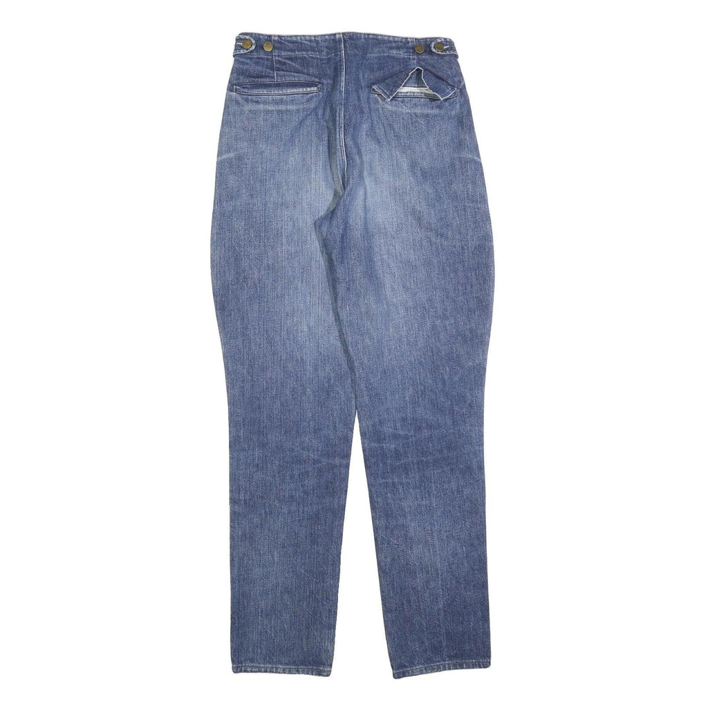 ARMANI Womens Jeans Blue Relaxed Straight Denim Medium W28 L32 Stylish Zip