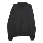 H&M Womens Black Plain Turtleneck Regular Knit Jumper Size S Lightweight