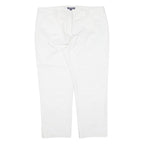 TOMMY HILFIGER Womens Trousers White Regular Straight W36 L24