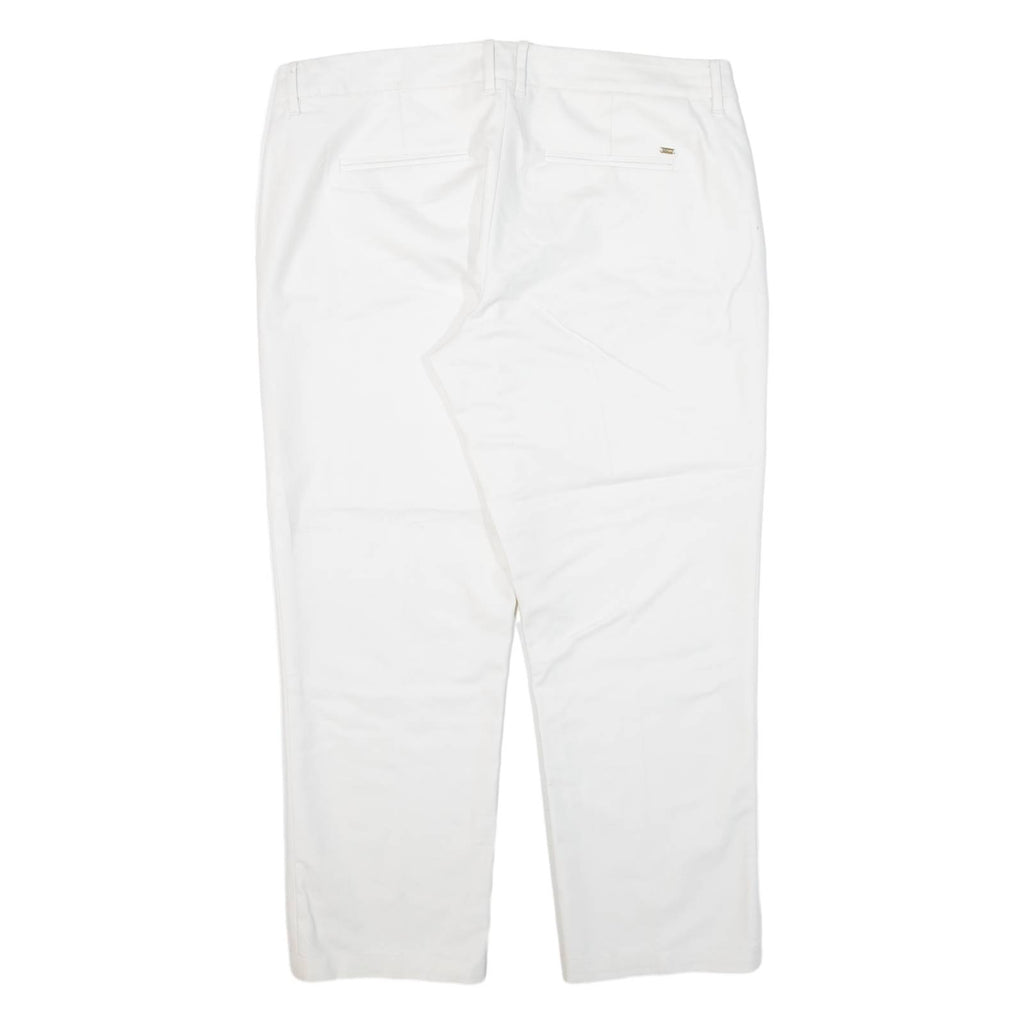 TOMMY HILFIGER Womens Trousers White Regular Straight W36 L24