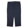 DICKIES Mens Navy Cotton Blend Regular Fit Straight Leg Trousers W42 L29