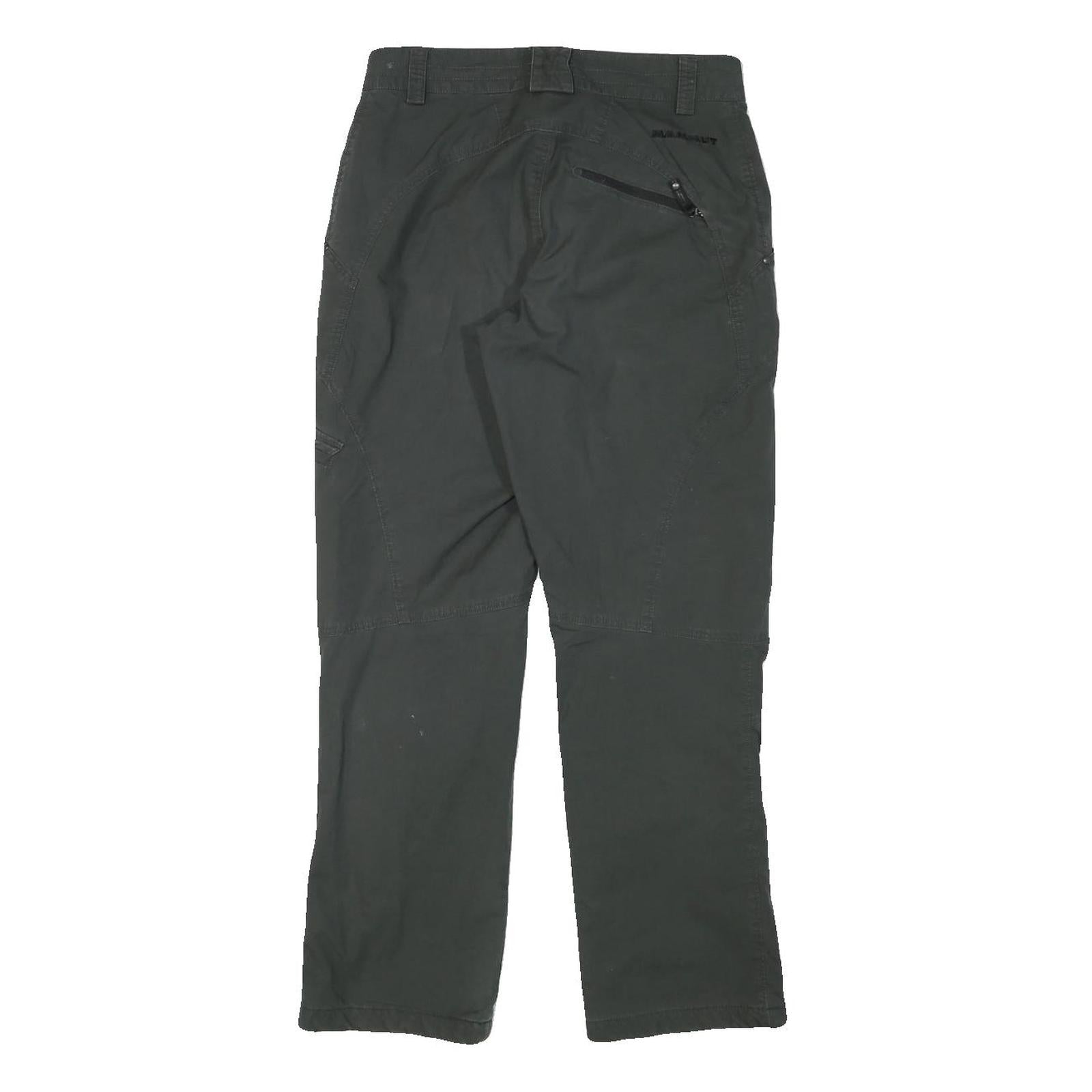 MAMMUT Womens Cotton Blend Lined Black Regular Straight Trousers W29 L28 Outdoor