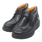 TIMBERLAND Mens Black Leather Chukka Boots UK 12 Lace-Up Durable Footwear