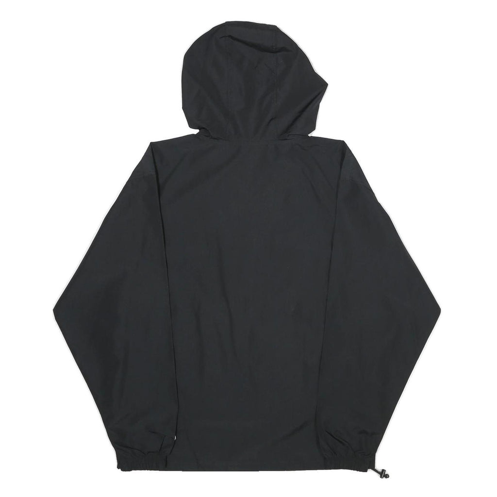 CHAMPION Mens Black S Hooded Jacket Polyester Plain Lightweight S