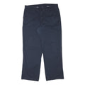 DICKIES Mens Navy Regular Fit Straight Cotton Blend Trousers W37 L30