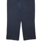 DICKIES Mens Navy Regular Fit Straight Cotton Blend Trousers W37 L30