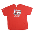 NCAA Mens Red Final Four Dribble Coca-Cola Short Sleeve Crew Neck T-Shirt 2XL