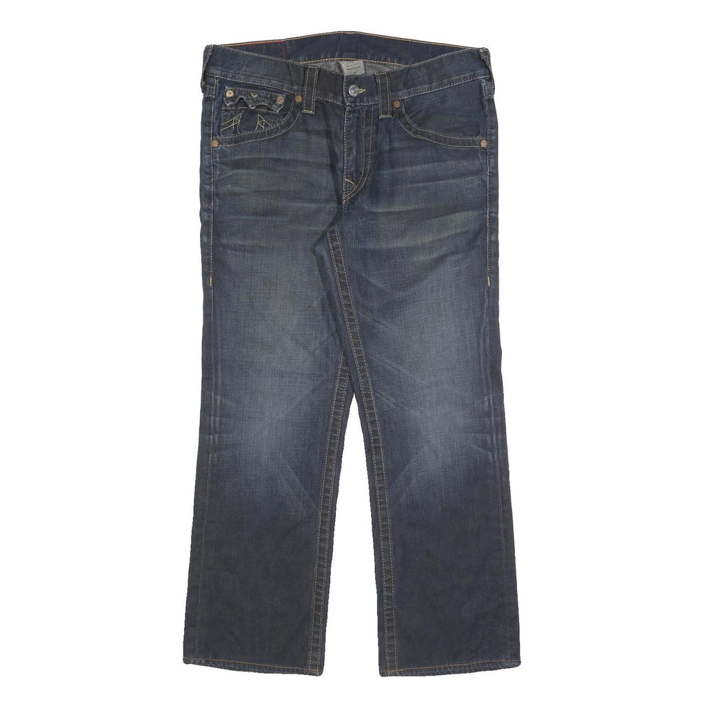 TRUE RELIGION Mens Jeans Regular Straight Denim Medium W33 L30 Stylish
