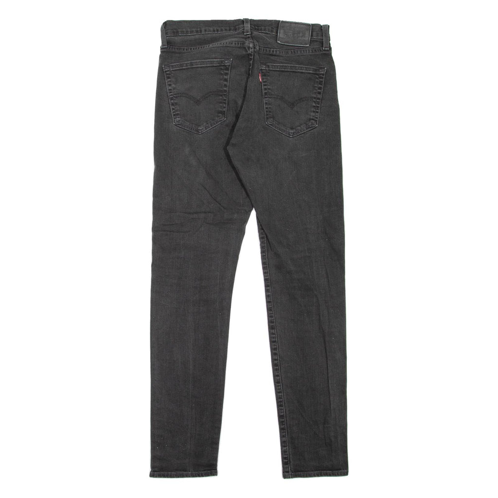 LEVI'S 512 BIG E Jeans Mens Black Slim Tapered W30 L31