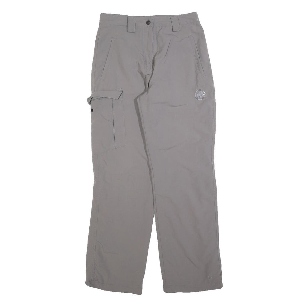 MAMMUT Womens Polyester Blend Grey Regular Straight Trousers W28 L30 Outdoor