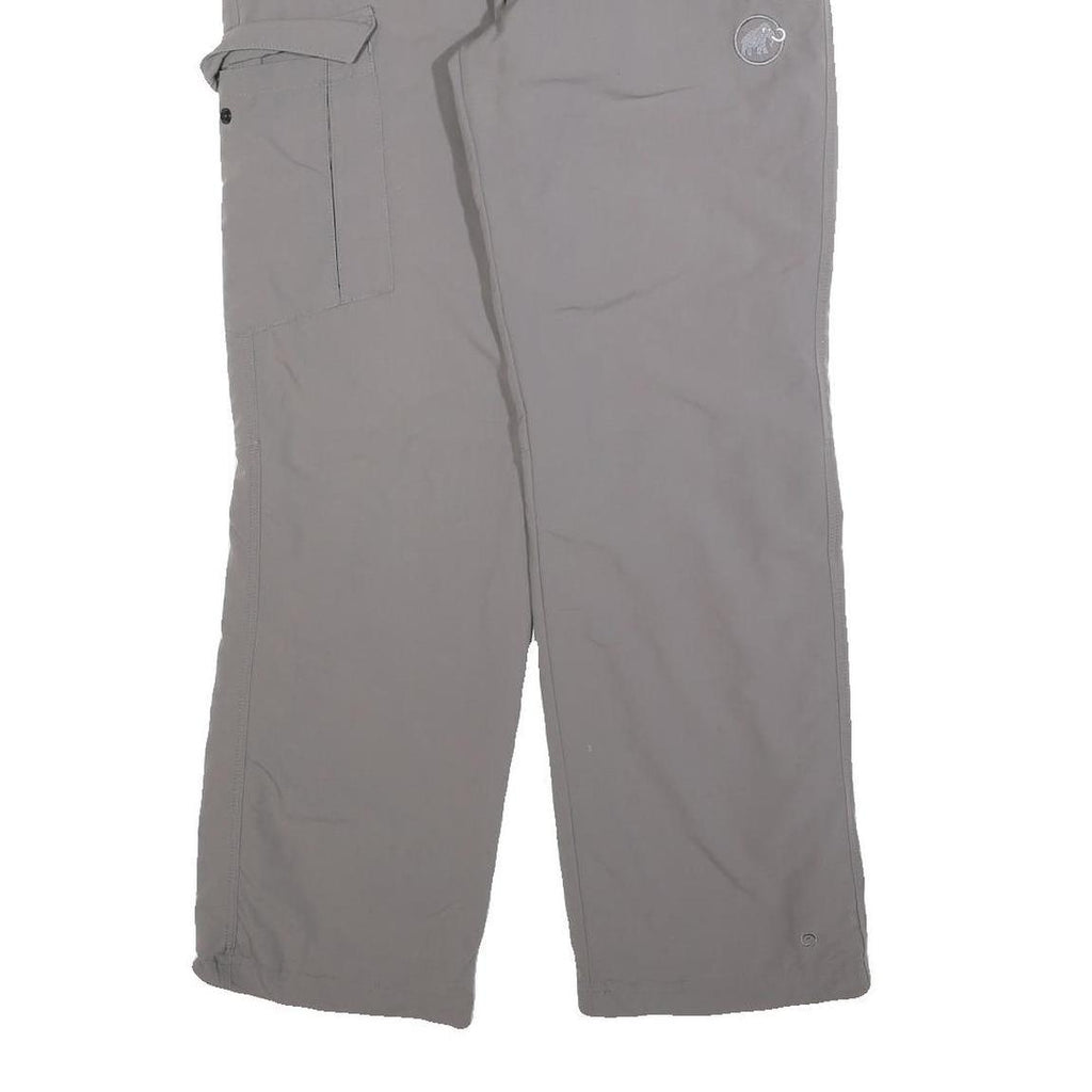 MAMMUT Womens Polyester Blend Grey Regular Straight Trousers W28 L30 Outdoor