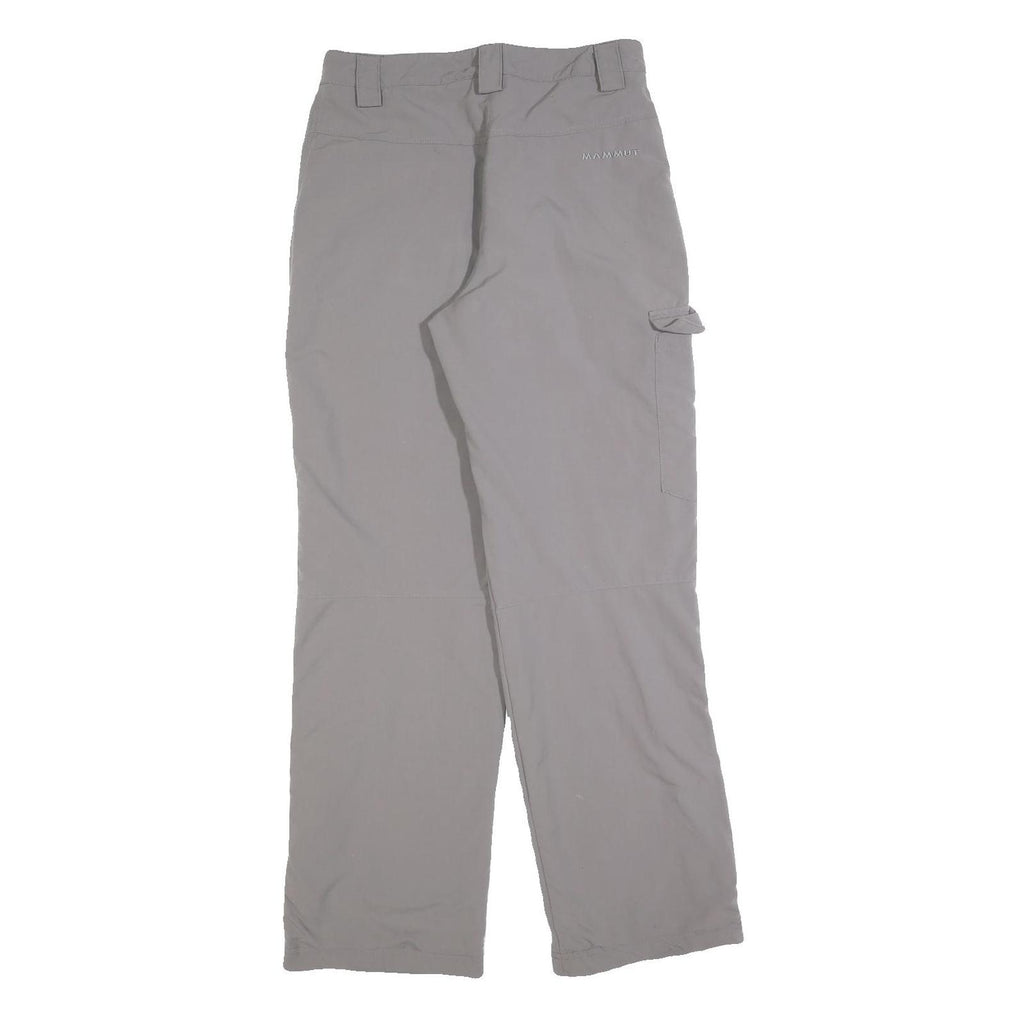 MAMMUT Womens Polyester Blend Grey Regular Straight Trousers W28 L30 Outdoor
