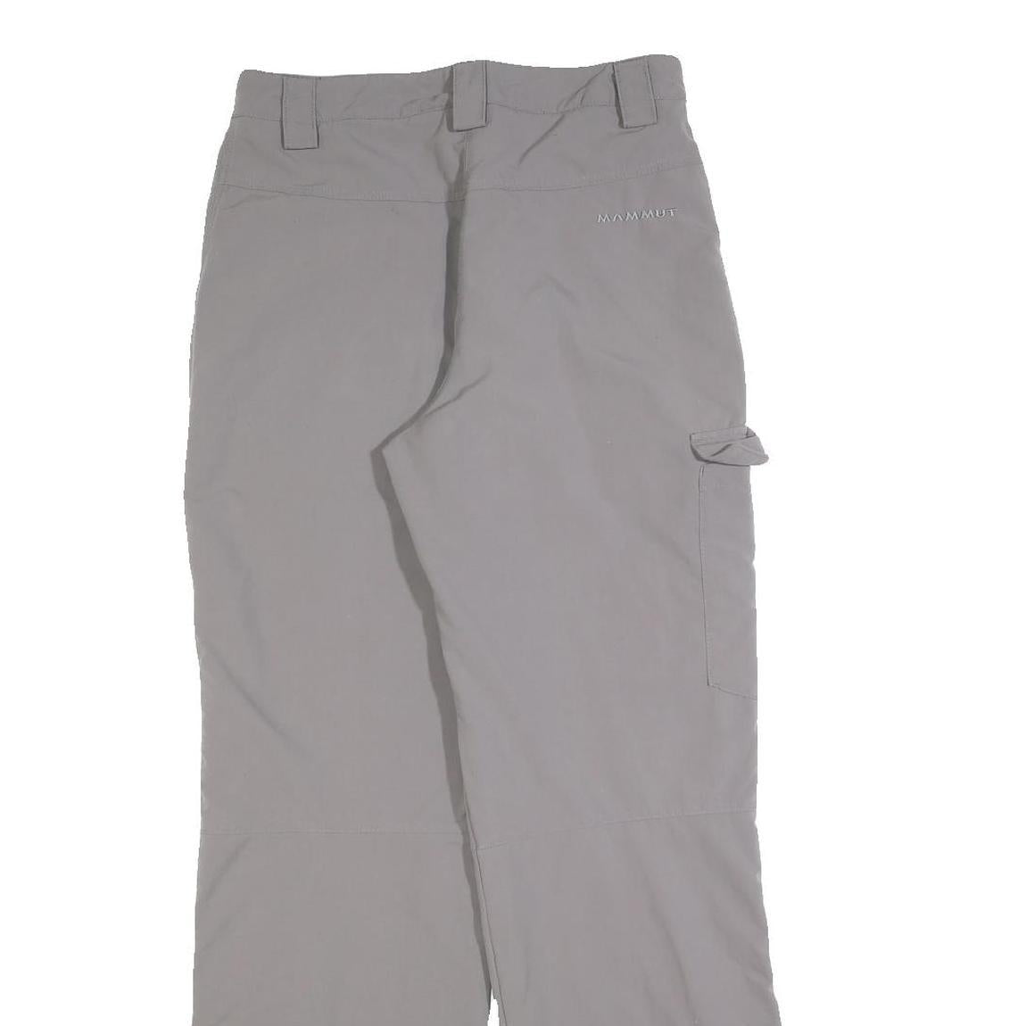 MAMMUT Womens Polyester Blend Grey Regular Straight Trousers W28 L30 Outdoor