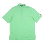 POLO RALPH LAUREN Mens Green Cotton Blend Short Sleeve Polo Shirt L Golf
