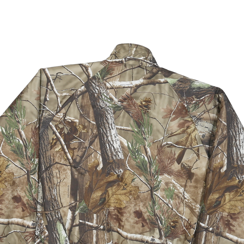 GAMEHIDE Womens Brown Nylon Outdoor Jacket M Zip Camouflage Hunting Wear