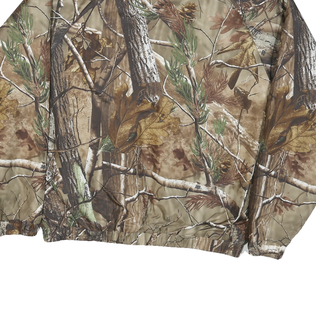 GAMEHIDE Womens Brown Nylon Outdoor Jacket M Zip Camouflage Hunting Wear