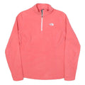 THE NORTH FACE Womens Coral Pink Plain Pullover Crew Neck Basic Knit L Outdoor
