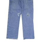 DICKIES Mens Regular Fit Straight Leg Denim Light Wash W34 L31 Button Cotton