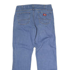 DICKIES Mens Regular Fit Straight Leg Denim Light Wash W34 L31 Button Cotton