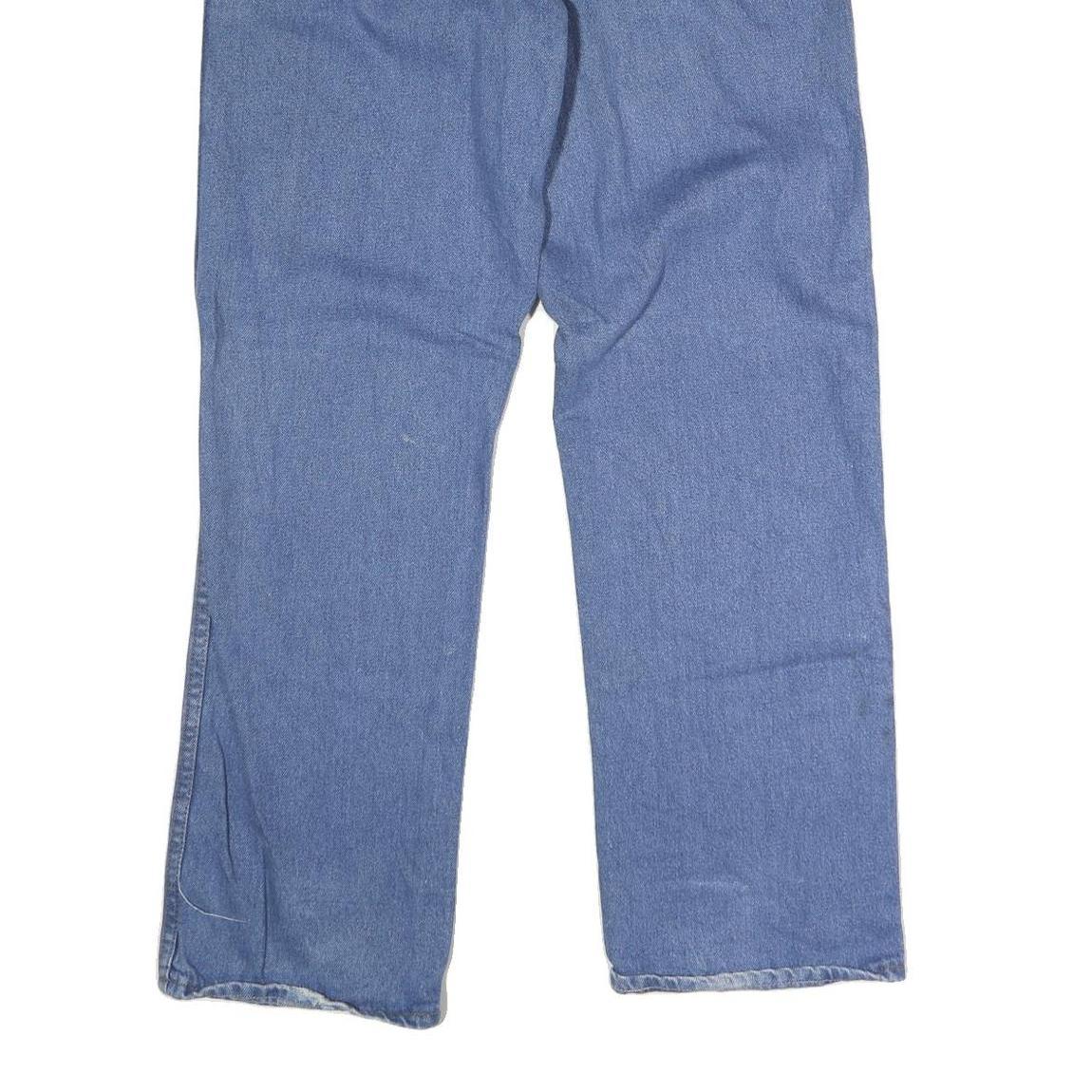 DICKIES Mens Regular Fit Straight Leg Denim Light Wash W34 L31 Button Cotton