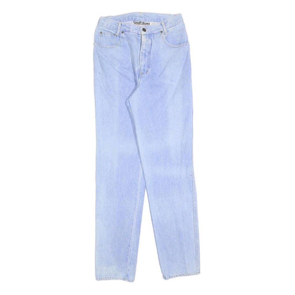 GOOD FELLOWS Womens Jeans Blue Regular Straight Denim Light W26 L30 Classic