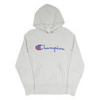 CHAMPION REVERSE WEAVE Mens Grey Hoodie S Classic Cotton Blend Pullover