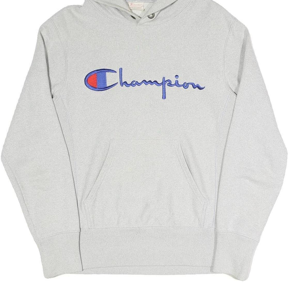 CHAMPION REVERSE WEAVE Mens Grey Hoodie S Classic Cotton Blend Pullover