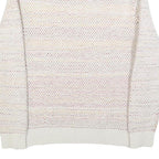 TED BAKER Mens Cream Patterned Cotton Blend Jumper Crew Neck Tight Knit S Light