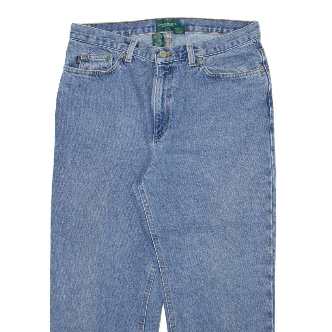 LAUREN RALPH LAUREN Womens Jeans Blue Relaxed Straight W32 L24
