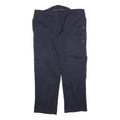 HALLYARD Mens Polyester Blend Navy Regular Fit Trousers W40 L32 Zip Closure