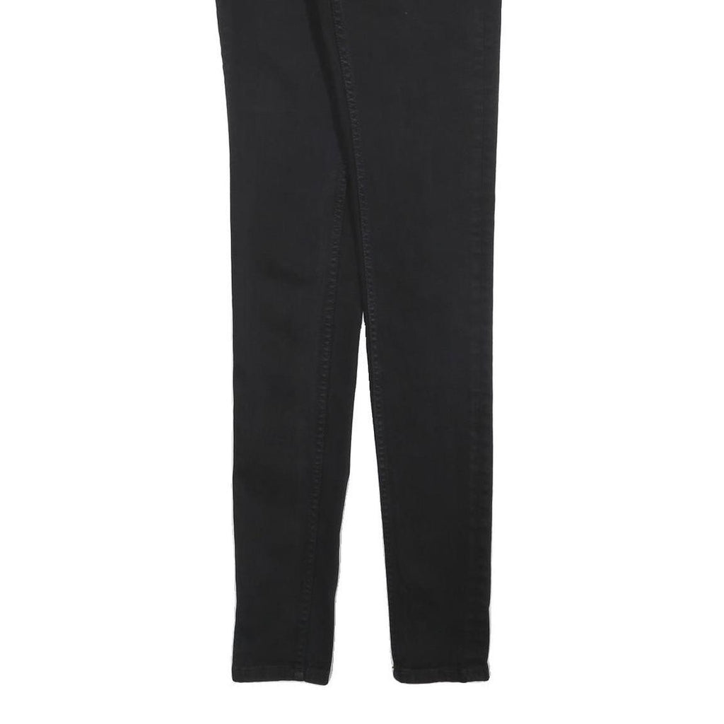 FC JEANS Womens Jeans Black Slim Skinny Denim W25 L33 Zip Cotton Blend