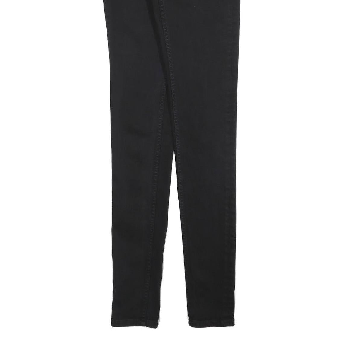 FC JEANS Womens Jeans Black Slim Skinny Denim W25 L33 Zip Cotton Blend