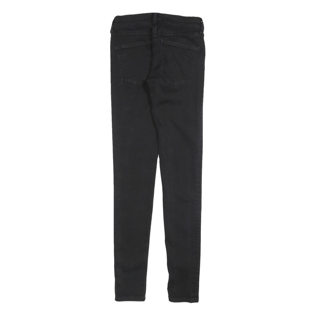 FC JEANS Womens Jeans Black Slim Skinny Denim W25 L33 Zip Cotton Blend