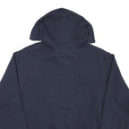 CHAMPION Mens Navy Blue Pullover Hoodie S Cotton Blend Classic Logo Sweatshirt