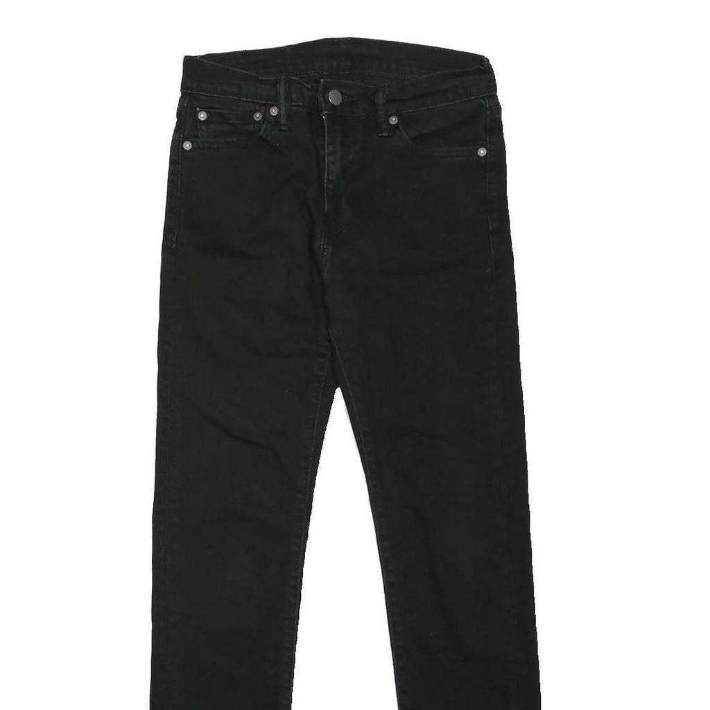 LEVI'S 501 Womens Jeans Black Slim Skinny Denim W28 L29 Classic Casual