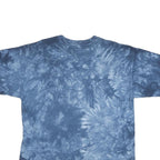 Mens Blue Tie Dye Eagle US Flag Graphic T-Shirt XL Short Sleeve Crew Neck