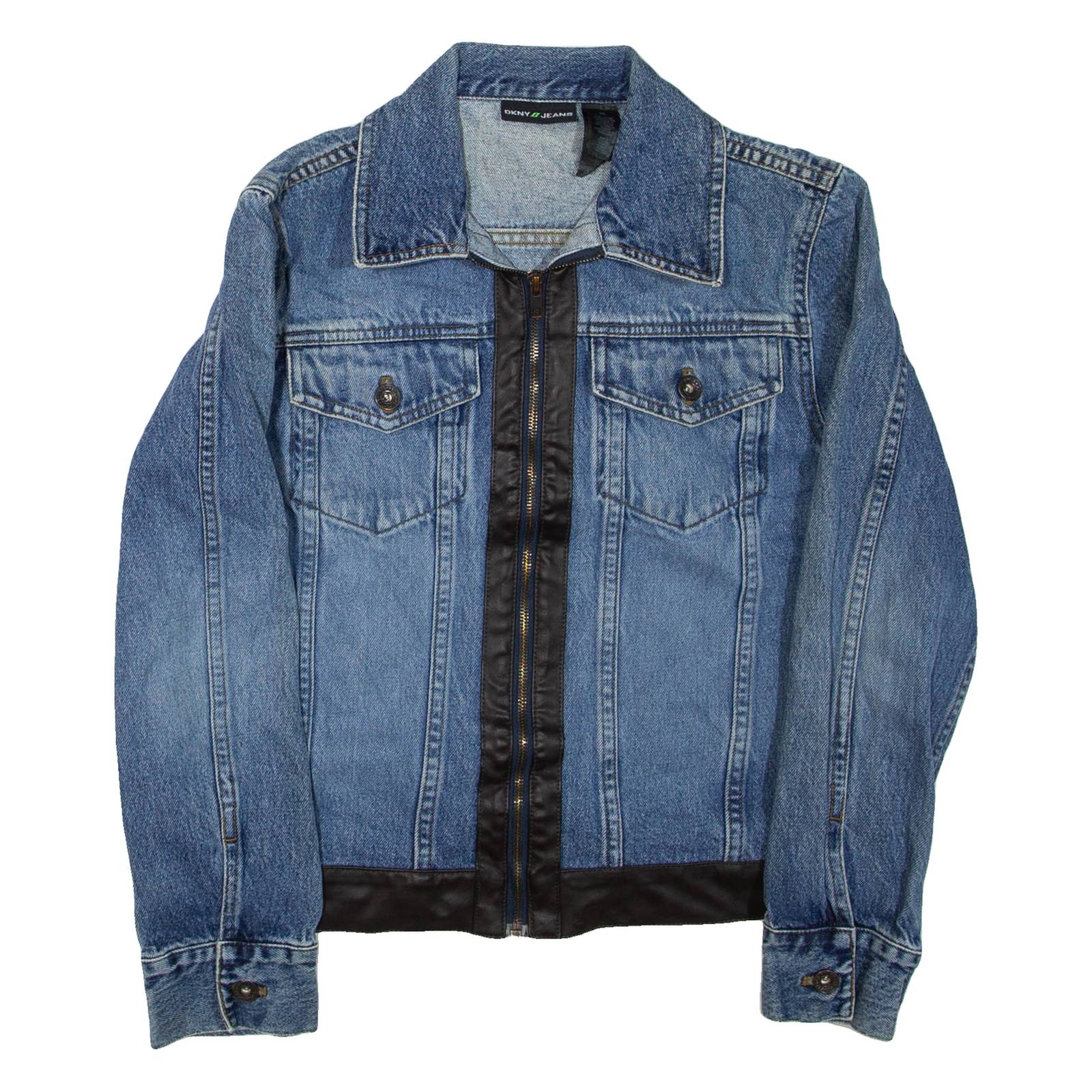 DKNY Womens Denim Jacket Blue XS