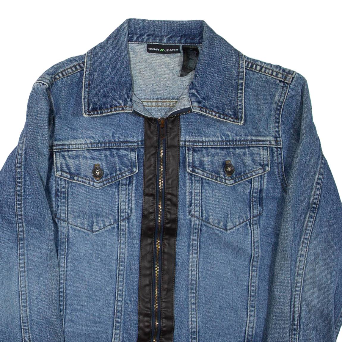 DKNY Womens Denim Jacket Blue XS