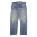 LEVI'S Mens Regular Blue Denim Light W32 L27 Button Closure Cotton Blend Jeans