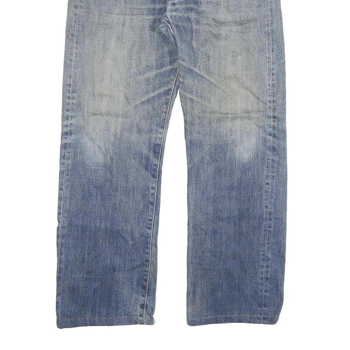 LEVI'S Mens Regular Blue Denim Light W32 L27 Button Closure Cotton Blend Jeans