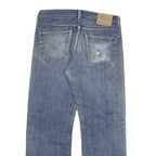 LEVI'S Mens Regular Blue Denim Light W32 L27 Button Closure Cotton Blend Jeans