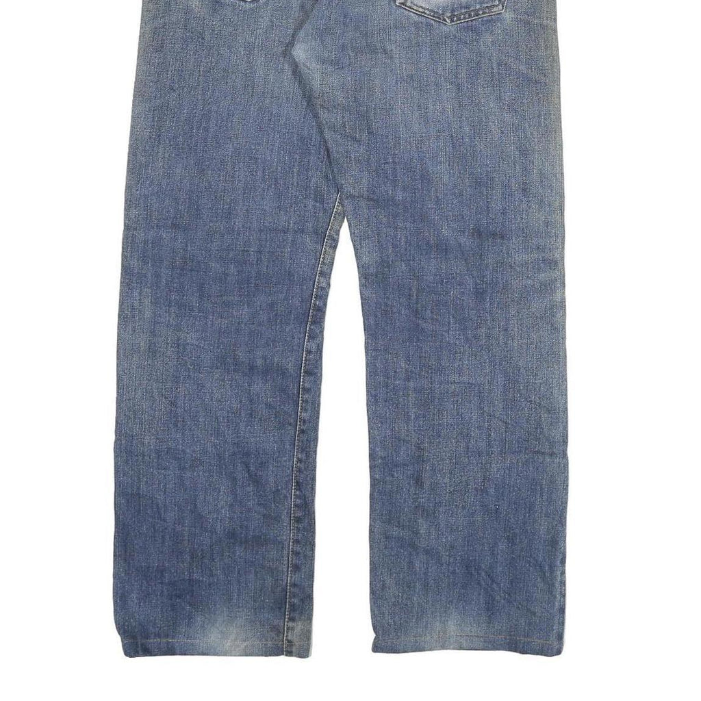 LEVI'S Mens Regular Blue Denim Light W32 L27 Button Closure Cotton Blend Jeans