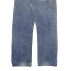 LEVI'S Mens Regular Blue Denim Light W32 L27 Button Closure Cotton Blend Jeans