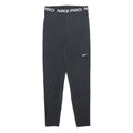 NIKE Womens Leggings Black Slim Tapered S W24 L24 Nike Pro Drawstring Gym Wear