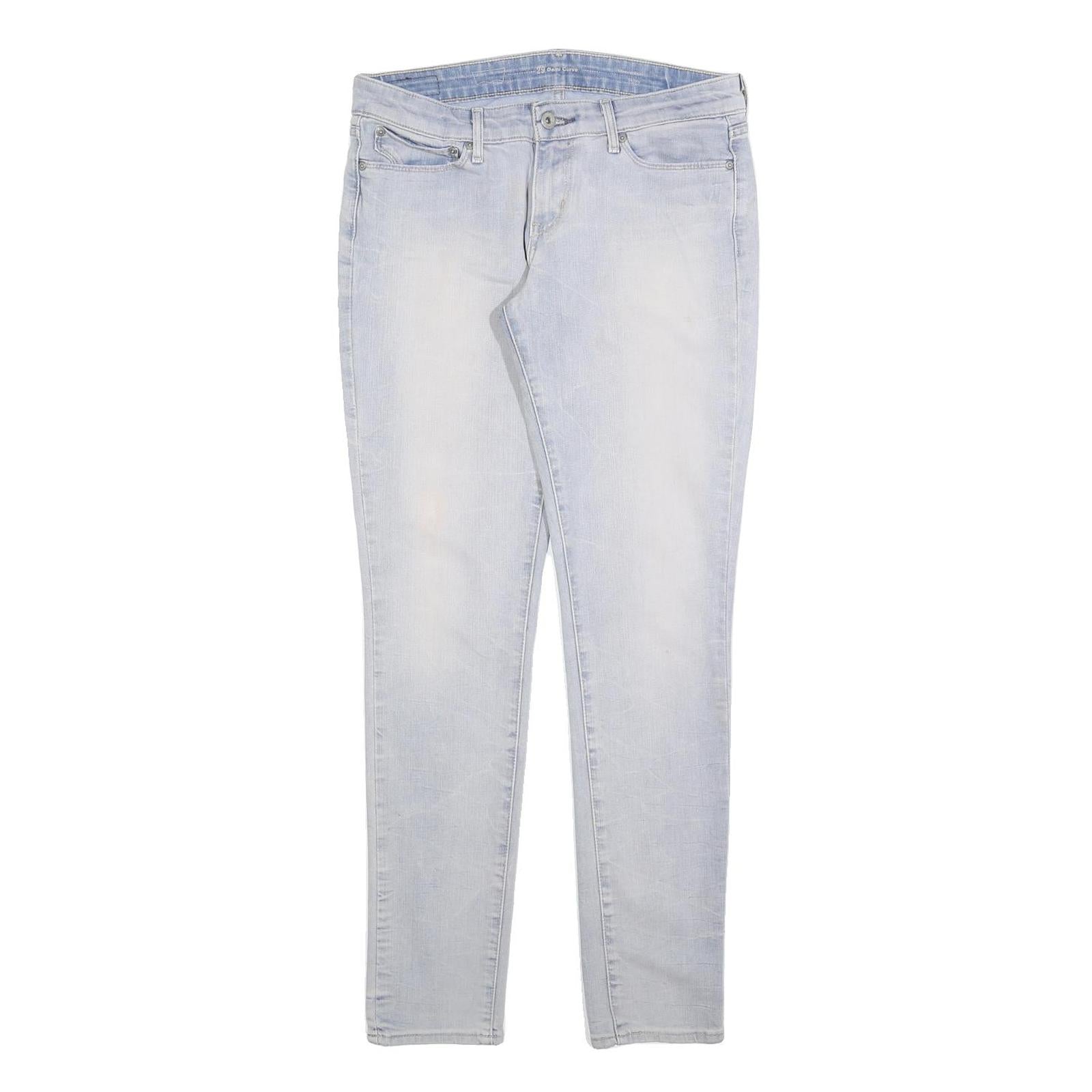 LEVI'S Womens Jeans Blue Slim Skinny Denim Light W29 L32 Stylish Comfort